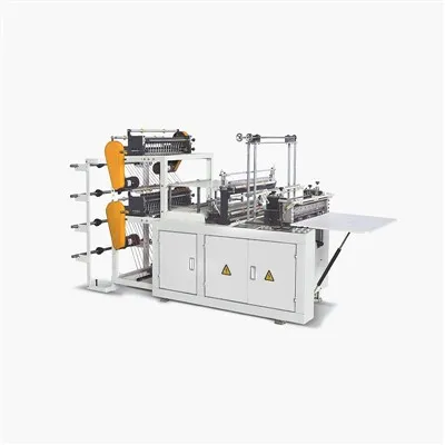 Máquina para fabricar bolsas tipo camiseta biodegradables